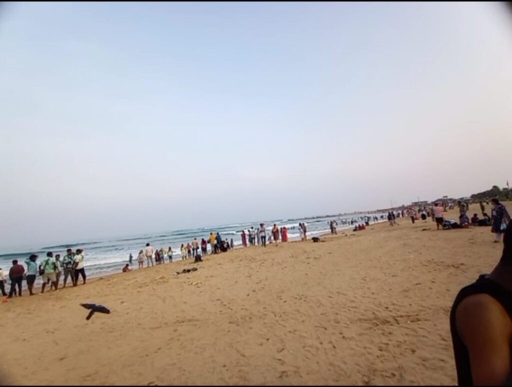 RUSHIKONDA SEA BEACH IN VISHASKHAPATNAM ANDHRA PRADESH