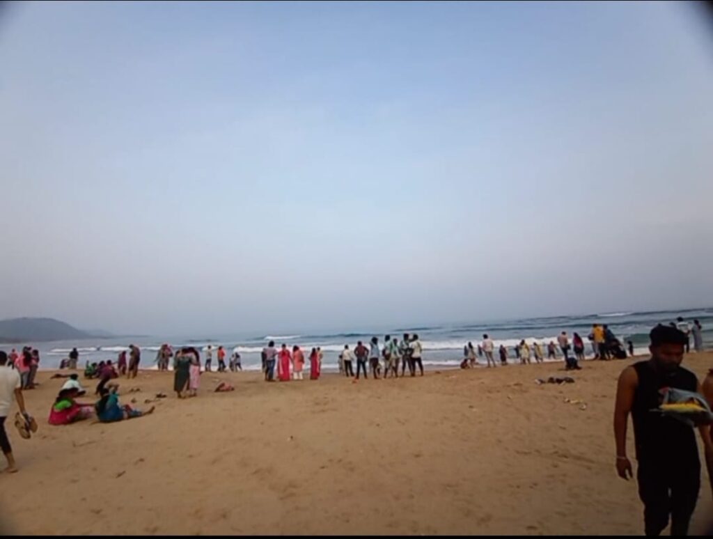 RUSHIKONDA SEA BEACH IN  VISHASKHAPATNAM ANDHRA PRADESH